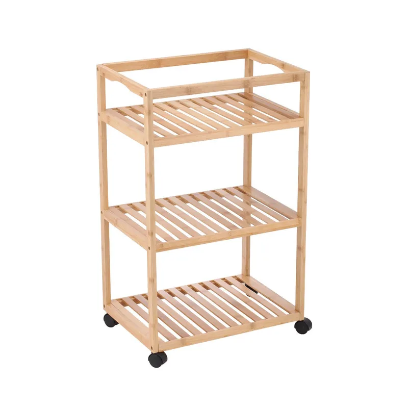 Estia Τρόλεϊ Αποθήκευσης Bamboo Essentials Με 3 Ράφια
