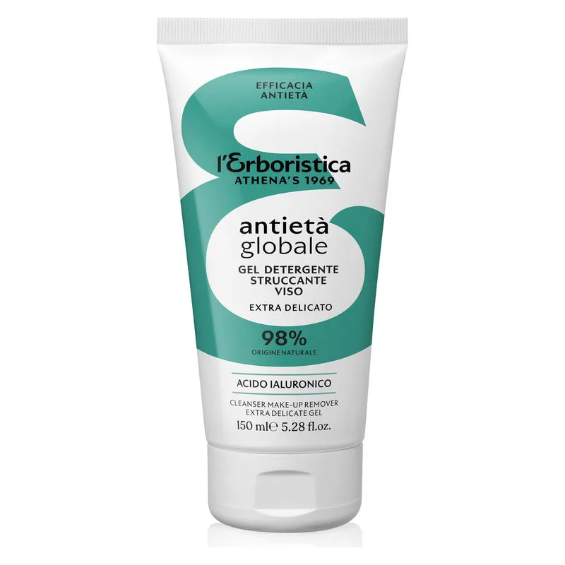 Erboristica Global Anti-Aging Extra Delicate Facial Cleansing Gel Hyaluronic Acid 150ml