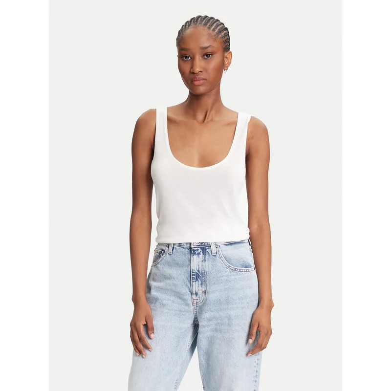 Calvin Klein Τοπ LV044C345G Εκρού Regular Fit