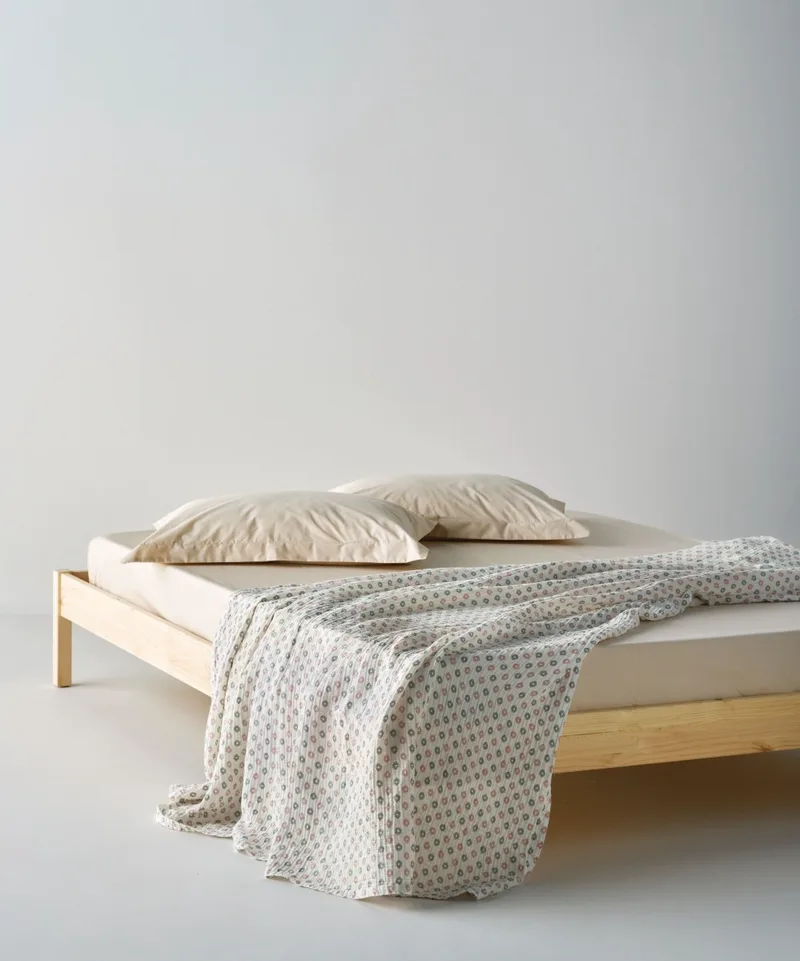 Κουβέρτα Υπέρδιπλη Kentia Trubi 14A White-Ροζ-Green 220x240