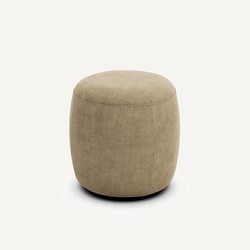 Υποπόδιο από βελούδο stonewashed Rosebury Μ39xΠ39xΥ40cm