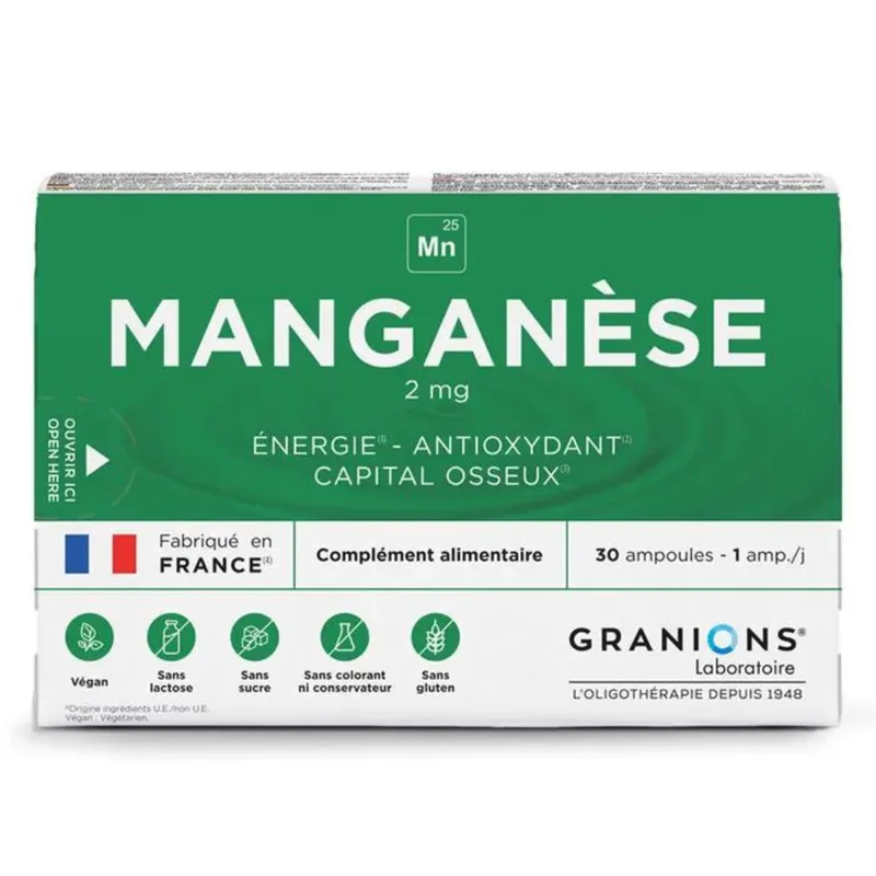 Granions Oligo Manganese 2 mg 30 vials