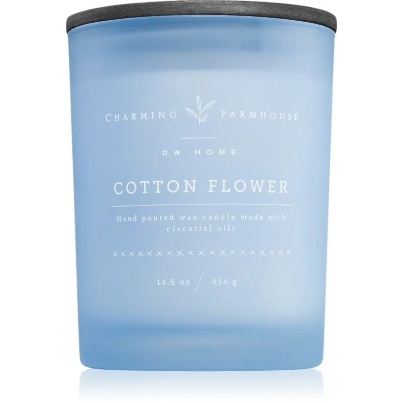 DW Home Charming Farmhouse Cotton Flower αρωματικό κερί 414 γρ
