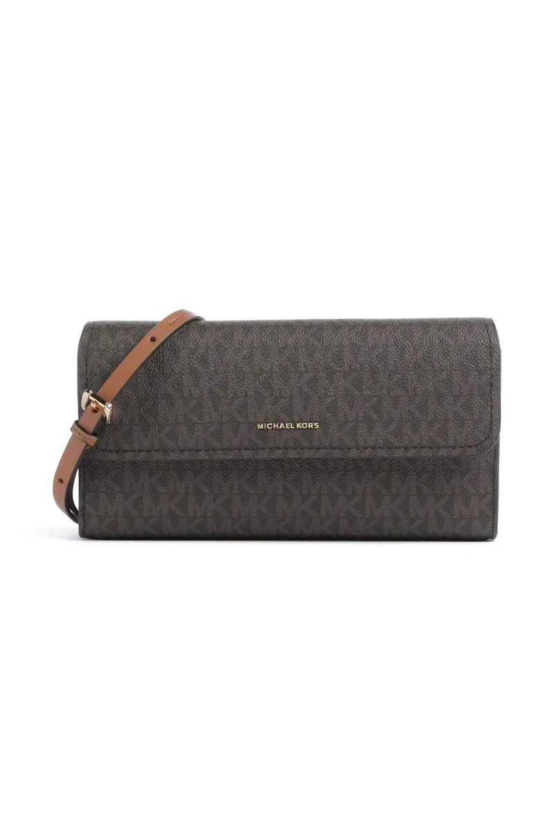 Michael Kors γυναικεία τσάντα crossbody/smartphone "Jet Set Small" - 32S6GJ6C5B Καφέ Σκούρο