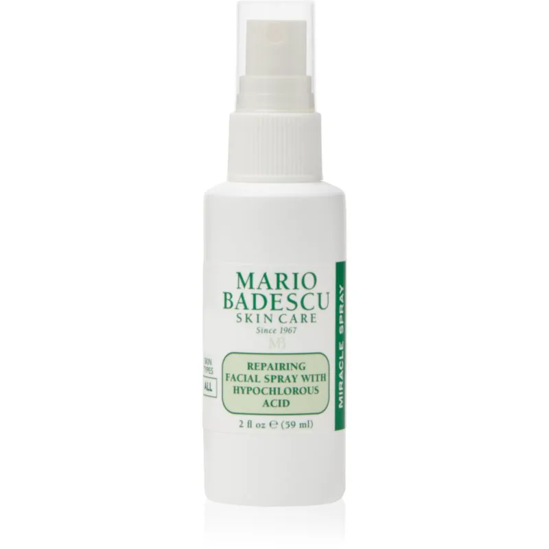 Mario Badescu Repairing Facial Spray With Hypochlorous Acid σπρέι προσώπου για αποκατάσταση για να καταπραύνει την επιδερμίδα πρόσωπου 59 ml