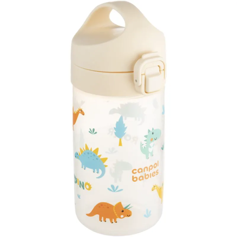 Canpol babies Junior Bottle παιδικό παγούρι Μπεζ 400 ml