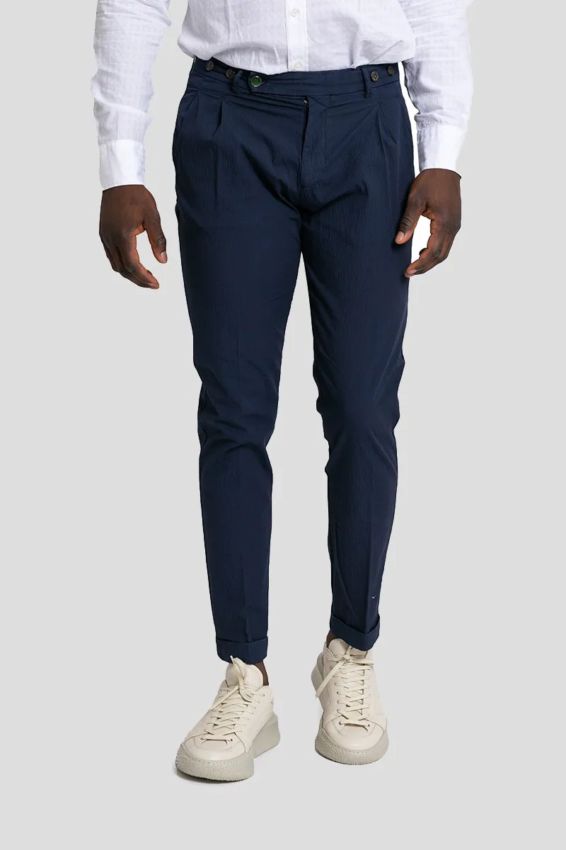 BERWICH Ανδρικό Μπλε Barber Tailored Trousers/Blue