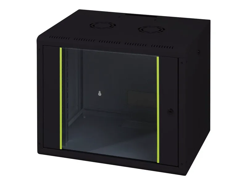DIGITUS 12HE Wandgehäuse 643x600x450mm Μαύρο