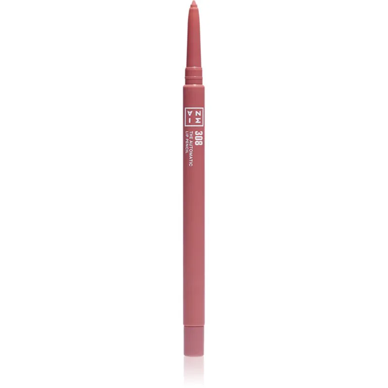 3INA The Automatic Lip Pencil μολύβι περιγράμματος για τα χείλη απόχρωση 308 - Brownish pink 0.35 γρ