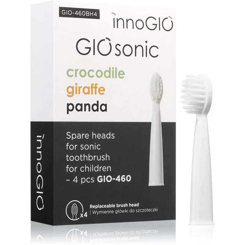 innoGIO GIOSonic Spare Heads ανταλλακτική κεφαλή για οδοντόβουρτσα GIOSonic 4 τμχ