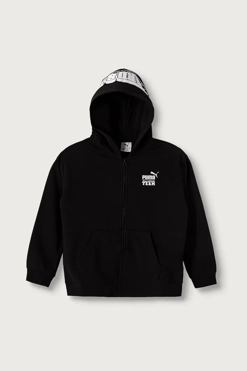 Puma μπλούζα με κουκούλα παιδική με βαμβάκι Mid90s Relaxed Full-Zip Hoodie TR B