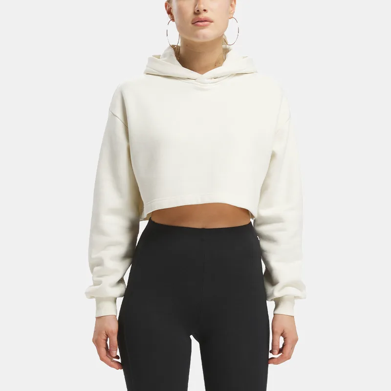 Reebok Γυναικεία Cropped Μπλούζα με Κουκούλα (9000156604_9644)