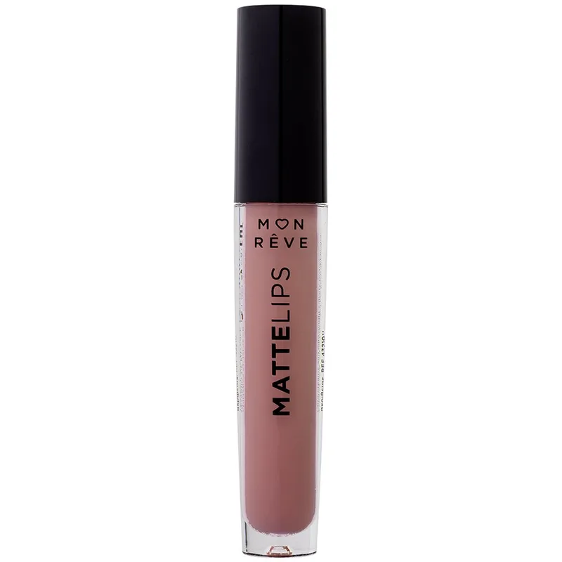 Mon Reve Matte Lips Liquid Lipstick Υγρό Ματ Κραγιόν με Πλούσιο Χρώμα Μεγάλης Διάρκειας 4ml - 18