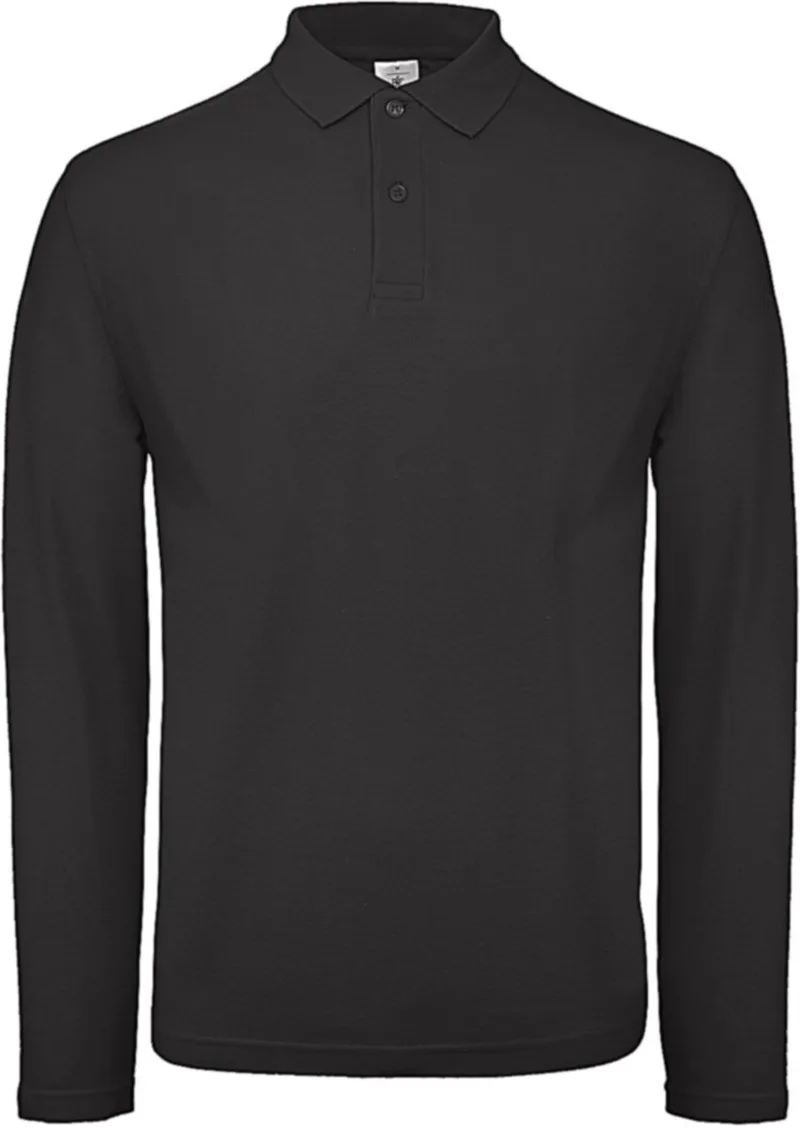 Μακρυμανικο Ανδρικο Polo ID.001 LSL B & C PUI12 Black
