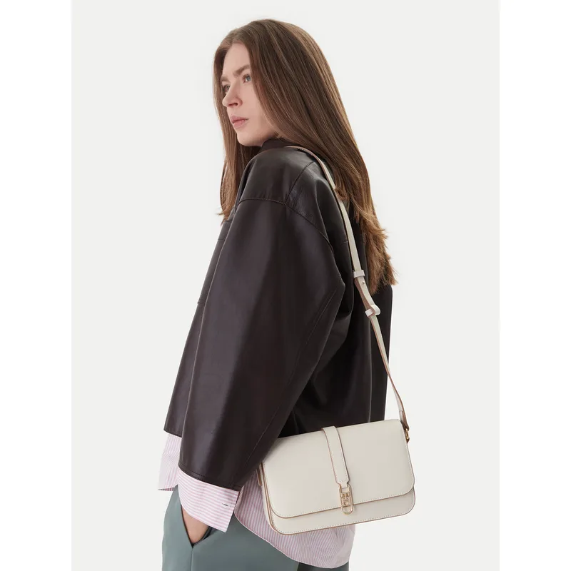 Τσάντα Tommy Hilfiger Th Libre Flap Crossover AW0AW17723 Μπεζ