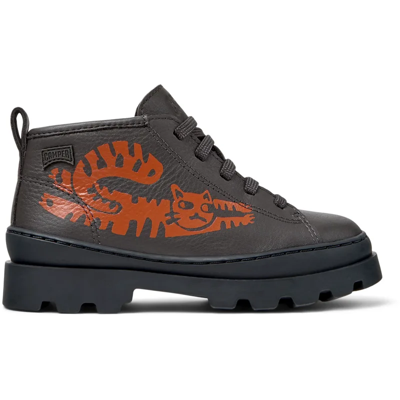 CAMPER Brutus - Μπότες Για Κορίτσια - Γκρι, Μέγεθος 31, Smooth leather