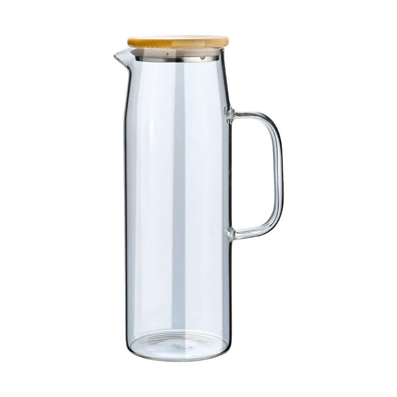 Estia Κανάτα Bamboo Essentials Γυάλινη 1500Ml Με Καπάκι