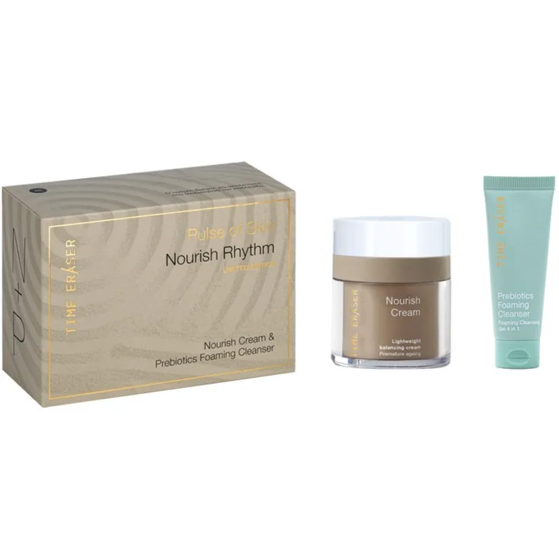 Medisei Promo Time Eraser Pulse of Skin Nourish Rythm Limited Edition Nourish Cream 50ml & Prebiotics Foaming Cleanser 20ml