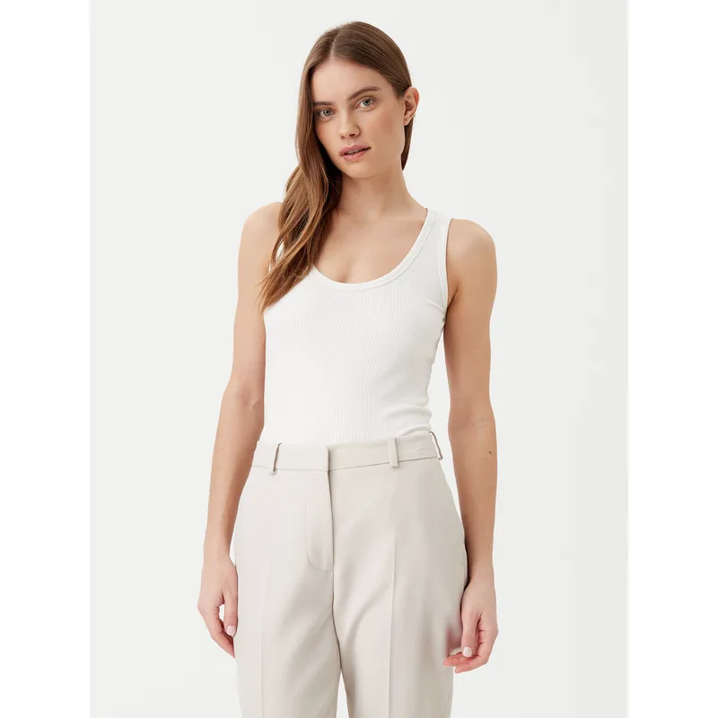 Calvin Klein Τοπ K20K208246 Λευκό Slim Fit