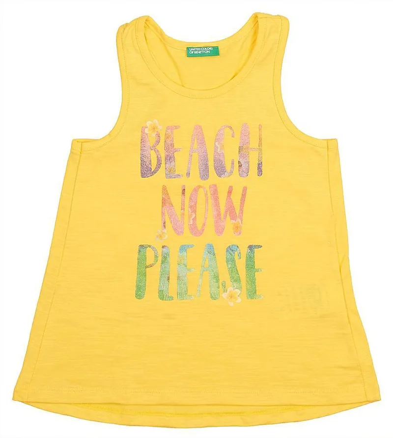 ΜΠΛΟΥΖΑ ΑΜΑΝΙΚΗ BENETTON 6 CALIFORNIAN G ΚΙΤΡΙΝΟ (90 CM)-(2 ΕΤΩΝ)