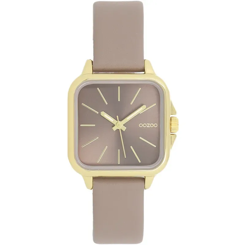 Γυναικείο ρολόι OOZOO Taupe Leather Strap C11612 C11612