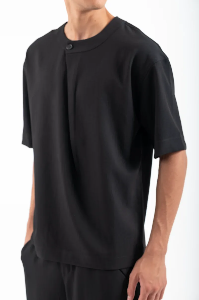 Μπλούζα Vittorio 300-2526-MIROLIO BLACK Μαύρο