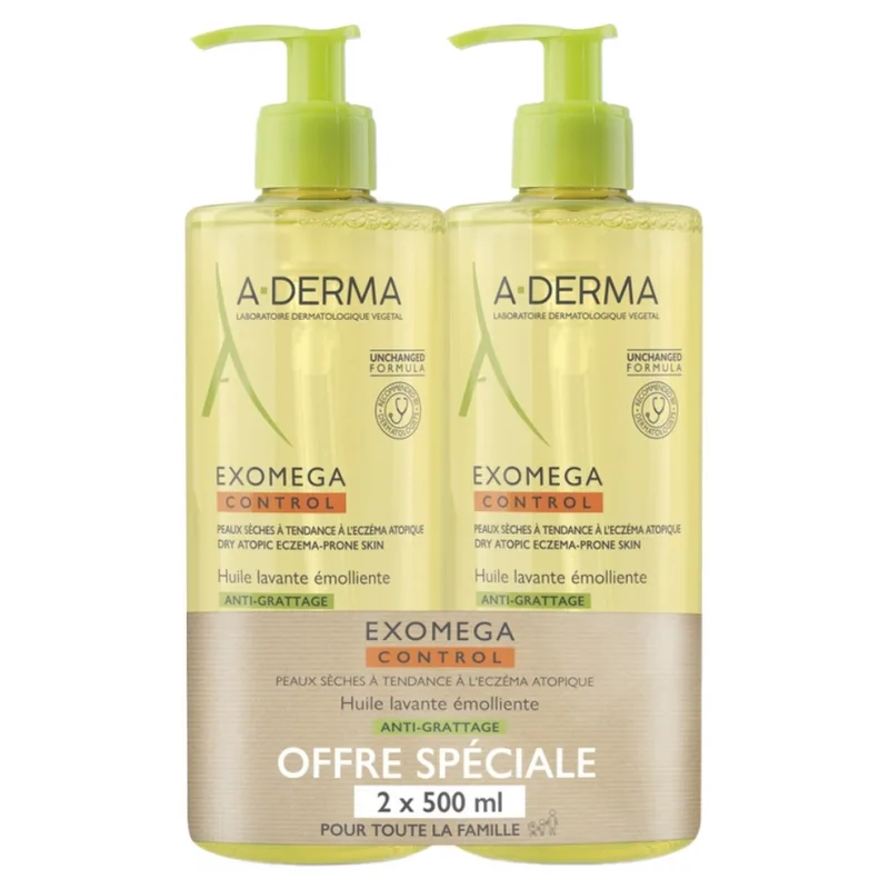 TO-Derma Exomega Control Anti-scratch Emollient Wash 2x500ml