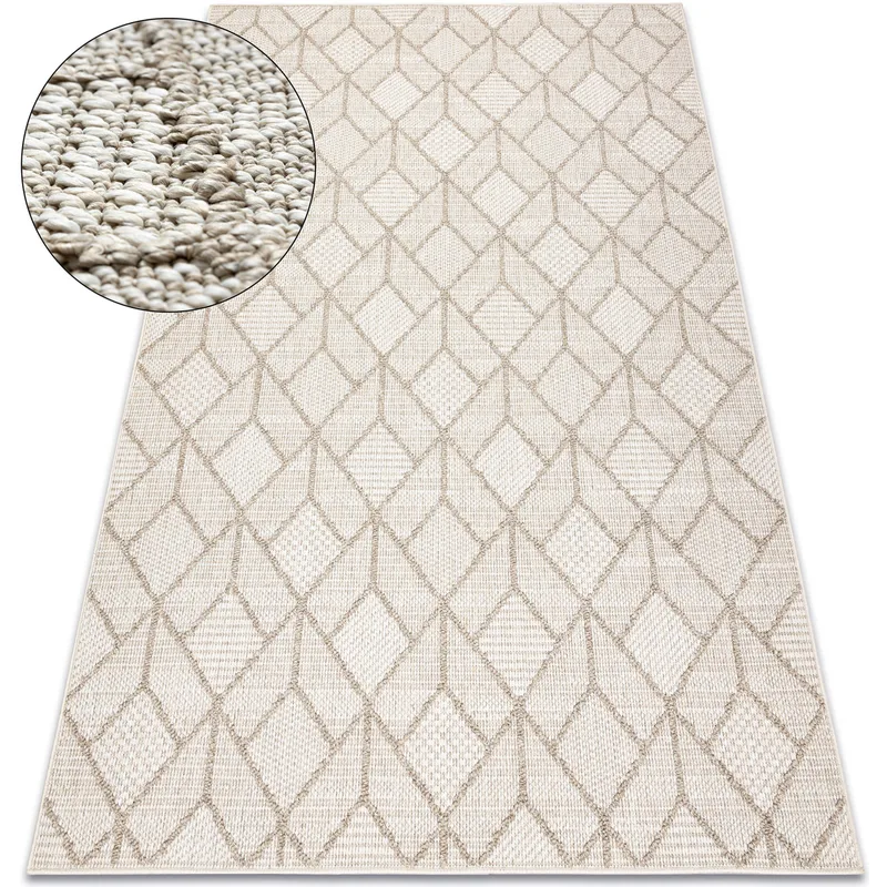Χαλιά Rugsx Μοκέτα JERSEY 19231 μπεζ - γεωμετϠ200x290 cm
