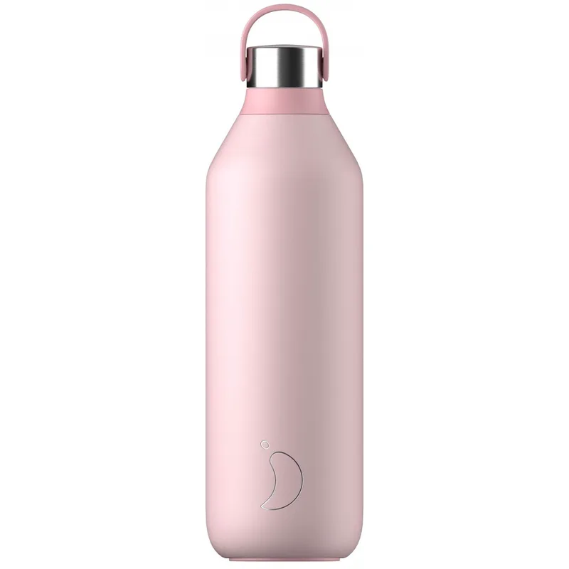 Chilly's Series 2 Bottle Ανοξείδωτο Θερμός για Ζεστά & Κρύα Ροφήματα 1Lt - Blush Ροζ