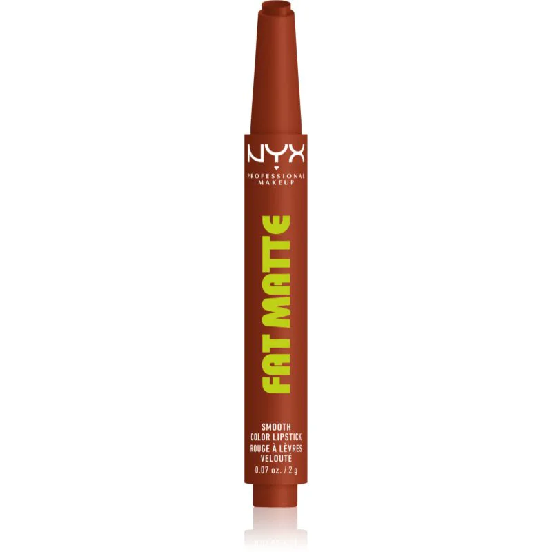 NYX Professional Makeup Fat Matte Βάλσαμο για χείλη με ματ αποτέλεσμα Beary Nude 2 γρ