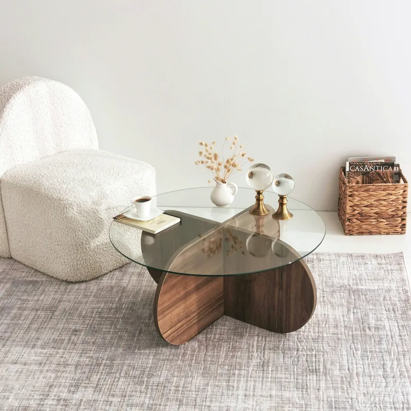 Τραπέζι Σαλονιού Bubble - Walnut 552Nos2240 (75x35x75)