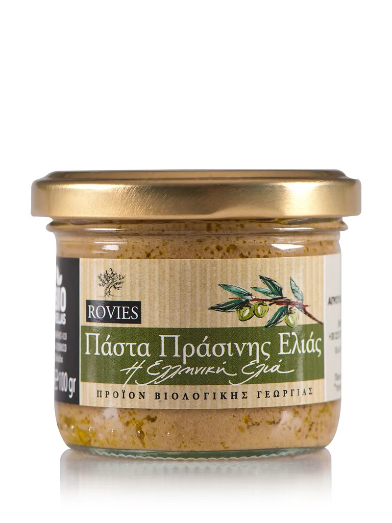 Βιολογική πάστα πράσινης ελιάς, Εύβοιας "Ροβιές" 180g>