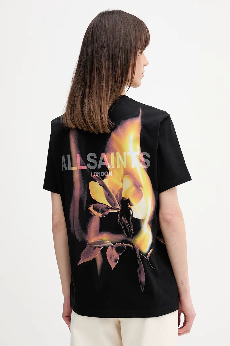 Βαμβακερό μπλουζάκι AllSaints BLAZE
