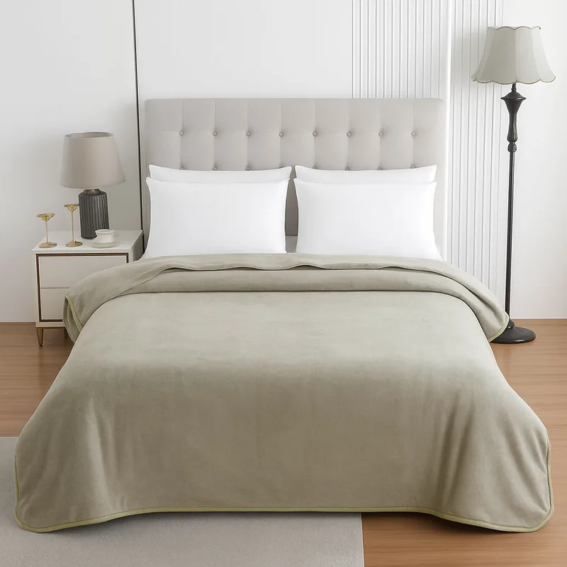 Κουβέρτα Βελουτέ Υπέρδιπλη 220x240εκ.-550gr Elephant Le Blanc 7012385-7 (Ύφασμα: Βελούδο, Μέγεθος: Υπέρδιπλα, Χρώμα: Elephant) - KOMVOS HOME - 7012385-7