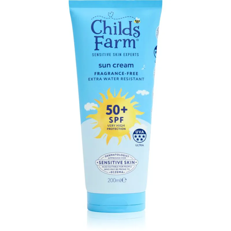 Childs Farm Suncare Sun Cream αντηλιακή κρέμα SPF 50+ χωρίς άρωμα 200 ml