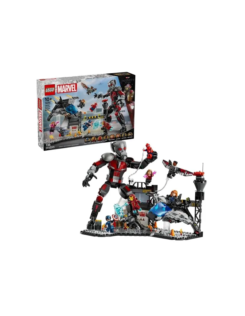 LEGO MARVEL SUPER HEROES 76314 Captain America Civil War Battle