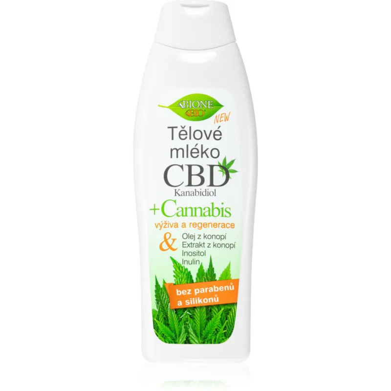 Bione Cosmetics Cannabis CBD θρεπτικό γάλα για το σώμα με CBD 500 ml