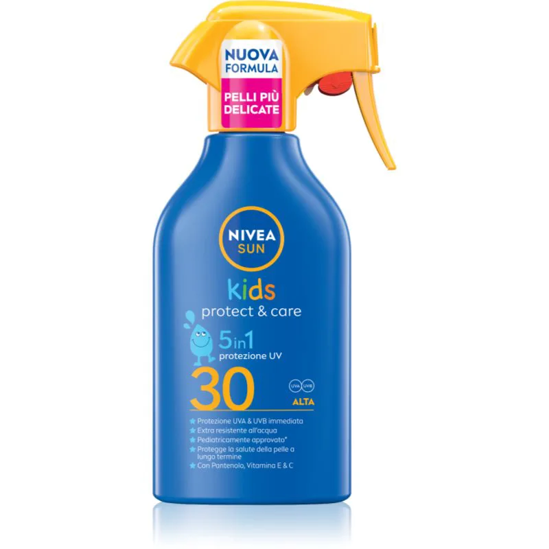 NIVEA SUN Kids παιδικό αντηλιακό σπρέι 5 σε 1 SPF 30 250 ml