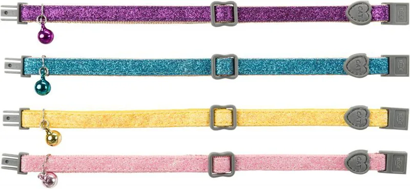 ΠΕΡΙΛΑΙΜΙΟ ΓΑΤΩΝ GLITTER ΜΠΛΕ