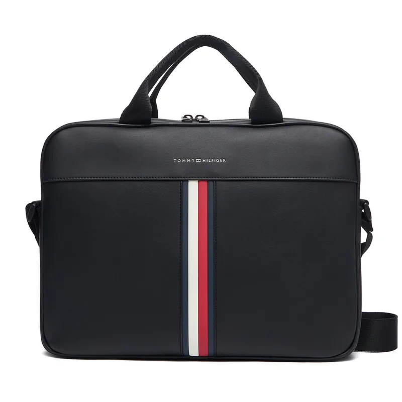 Τσάντα για laptop Tommy Hilfiger Th Metro Computer Bag AM0AM14517 Μαύρο