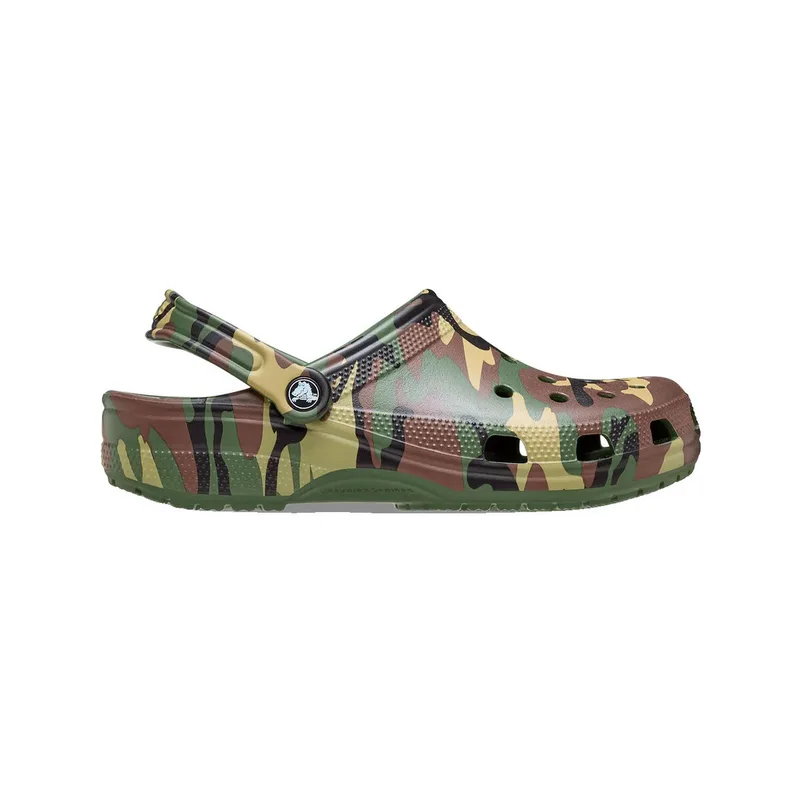 Τσόκαρα Crocs Sabots Classic Camouflage vert flottants