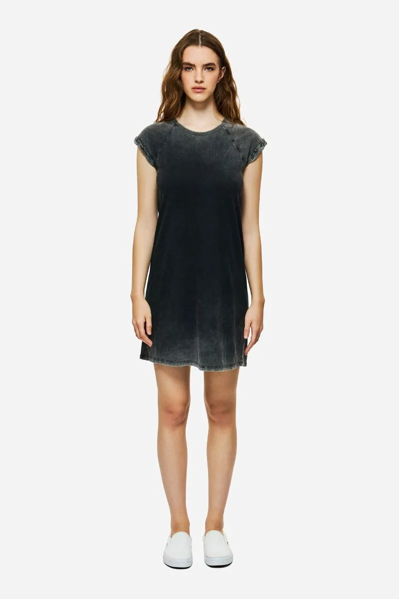 Dirty Laundry MINI RAGLAN DRESS DLWD000077 Σκούρο Γκρί