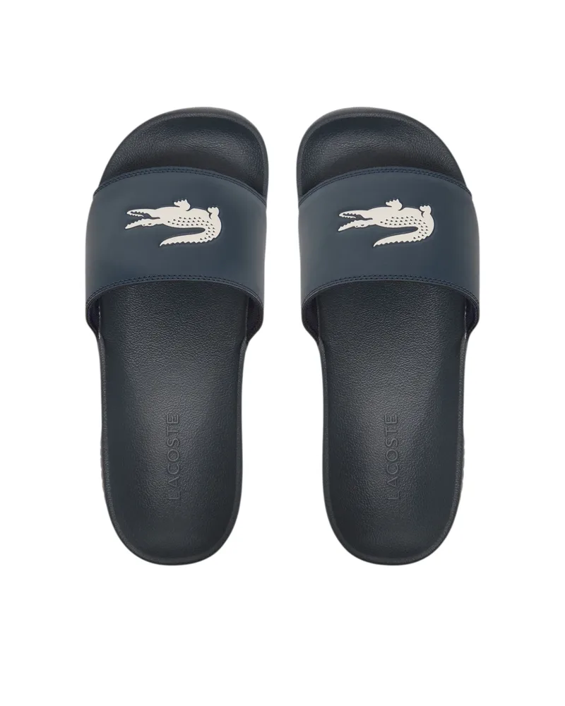 Lacoste Serve Slide Ανδρικές Παντόφλες 49CMA0041-092 NVY/WHT Μπλε