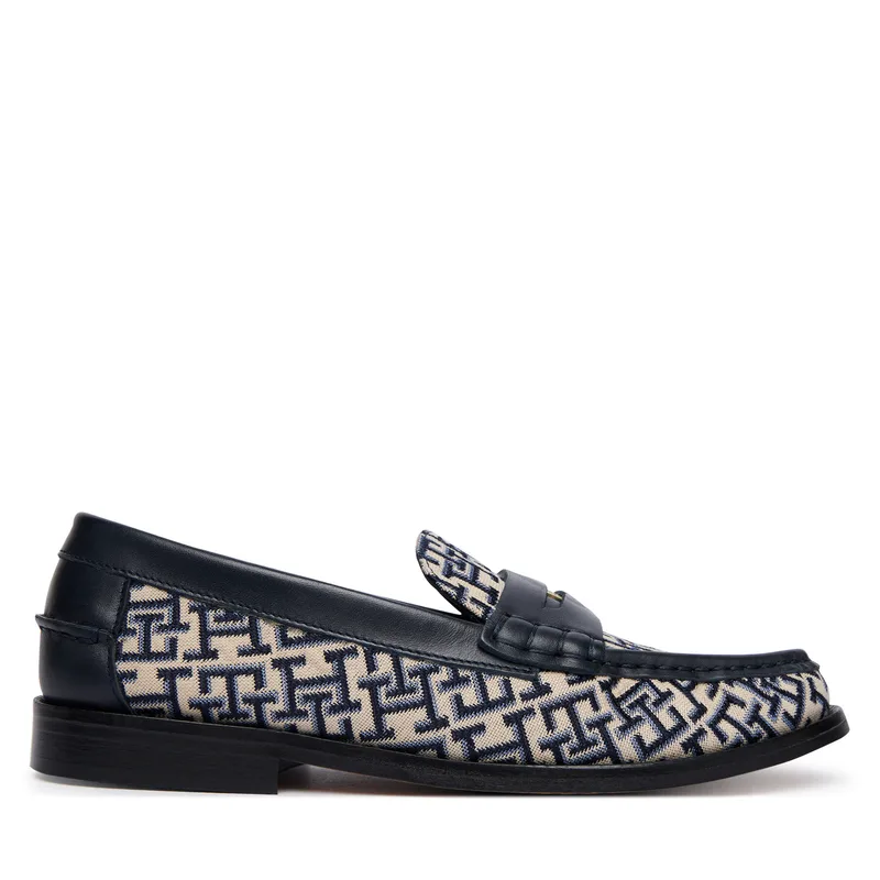 Loafers Tommy Hilfiger Th Monogram Penny Bar Loafer FW0FW09537 Σκούρο μπλε