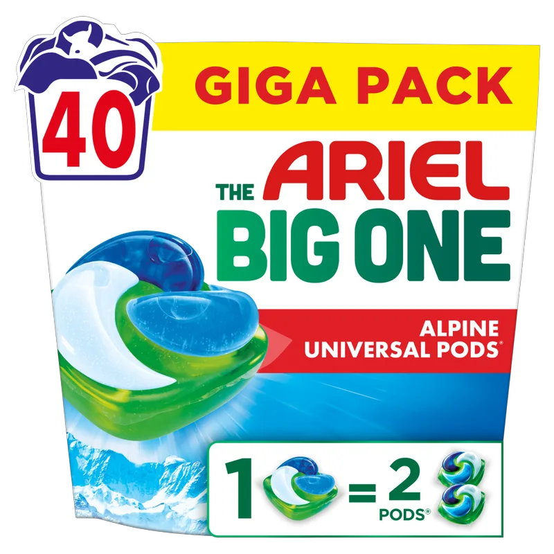 Ariel Allin1 PODS® BIG ONE Alpine, Κάψουλες Πλυντηρίου - 40 Κάψουλες