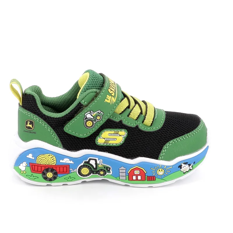 Παιδικό Αθλητικό Παπούτσι για Αγόρι Skechers Barn Squad Buddies Χρώματος Πράσινο 407065N-GNBK