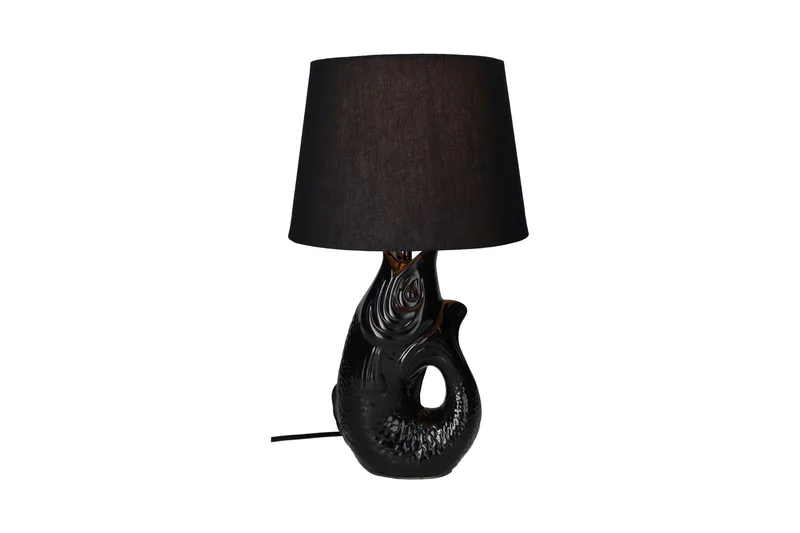 Monsieur Carafon 25,5x44x25,5 Λάμπα Ψάρι Μαύρο