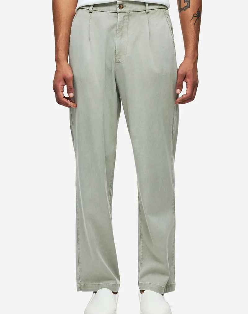 DIRTY LAUNDRY PLEATED TROUSERS DLMP000137-VINTAGE GREIGE LightGray