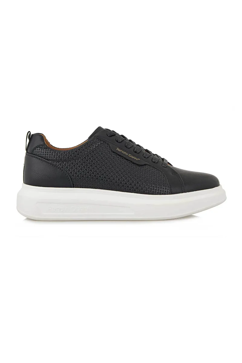 Renato Garini ανδρικά sneakers με πλεκτό σχέδιο - W57009283574 Μαύρο