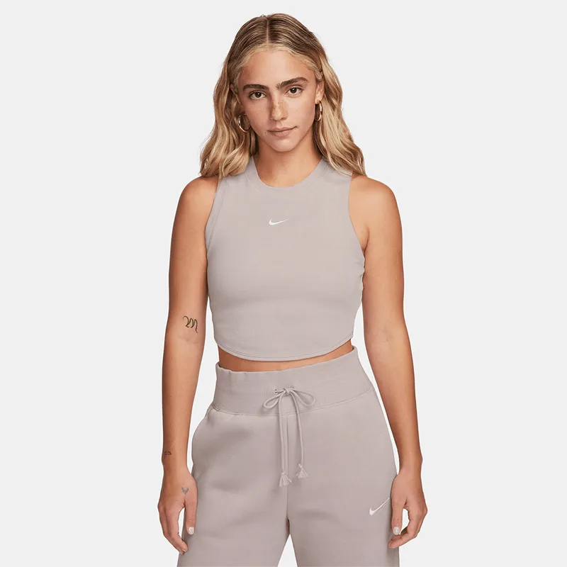 Nike Sportswear Chill Knit Γυναικείο Cropped Αμάνικο T-Shirt (9000173947_74653)